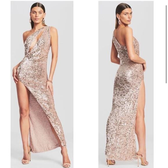 NWT NEW Retrofete Candice Crochet Sequin Maxi Dress - Picture 1 of 12